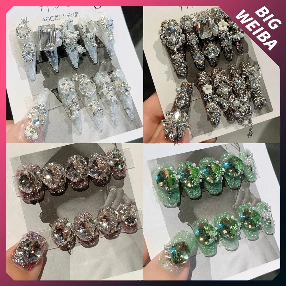 Nail Art Xs - 10 ชิ้น Diy Luxury Court เงา