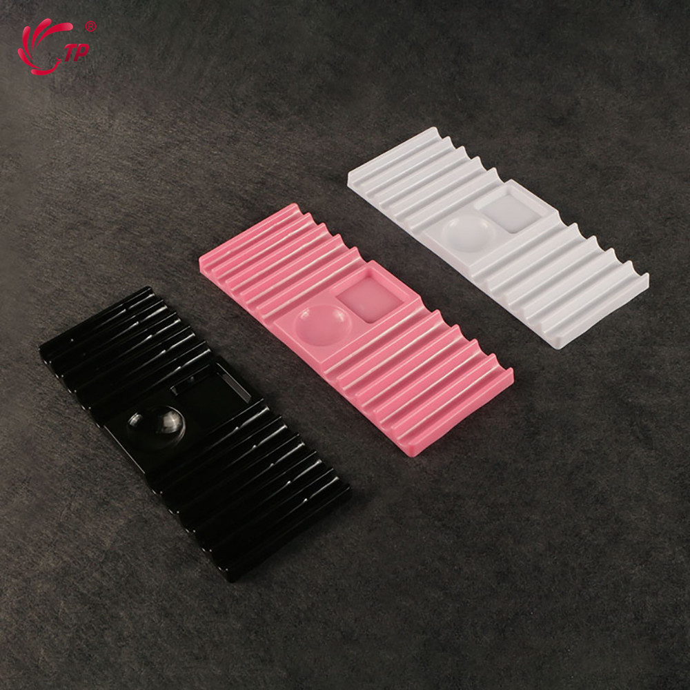 Nail Extension Form - ที่วางปากกาพลาสติกแบบสองช่องสำหรับอุปกรณ์ทำเล็บ ที่เก็บแปรงทำเล็บ ที่เก็บแม่พิมพ์ต่อเล็บ ชั้นวางอุปกรณ์