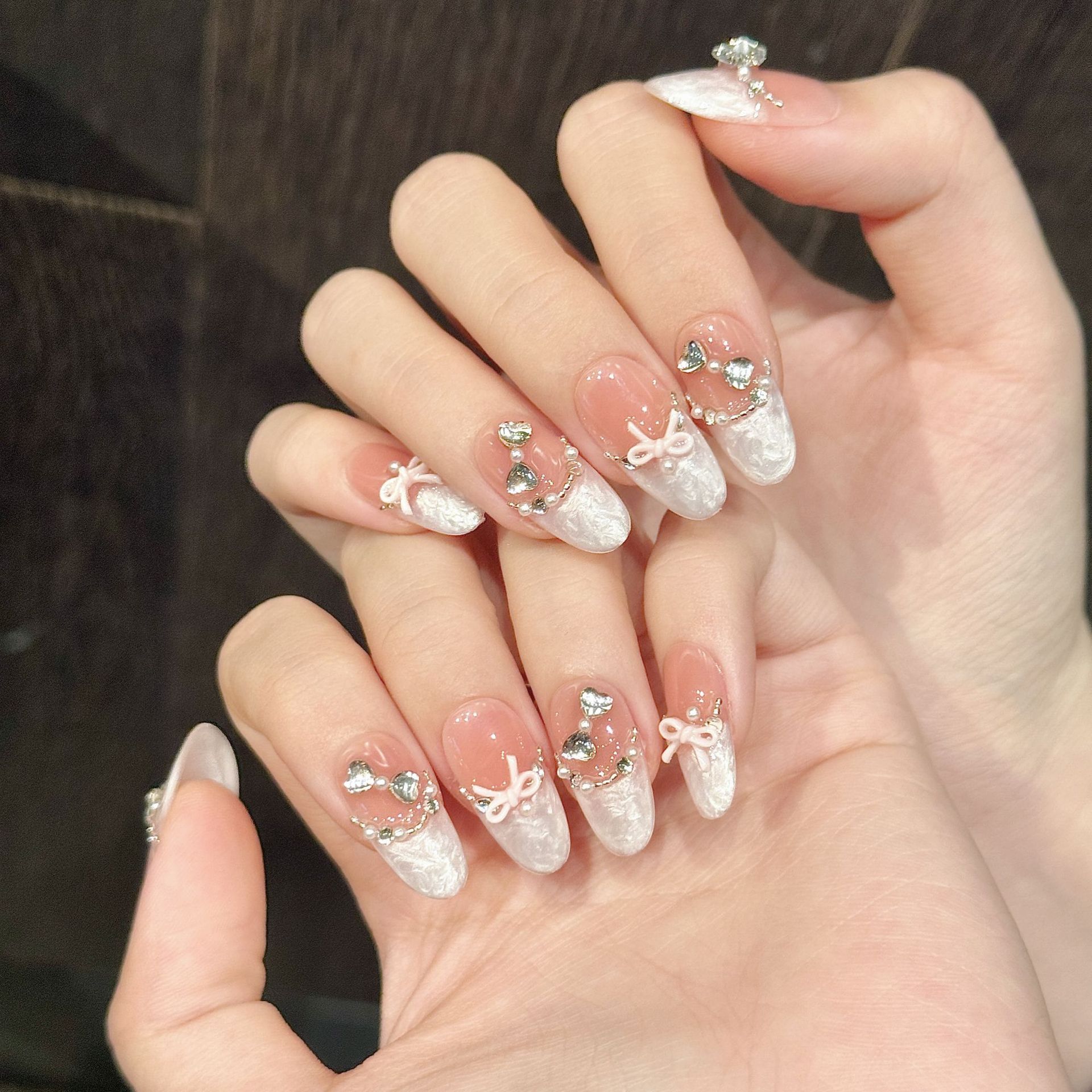10pcs Handmade กดบนเล็บภาษาฝรั - Nail Art Xs บทวิจารณ์และราคา