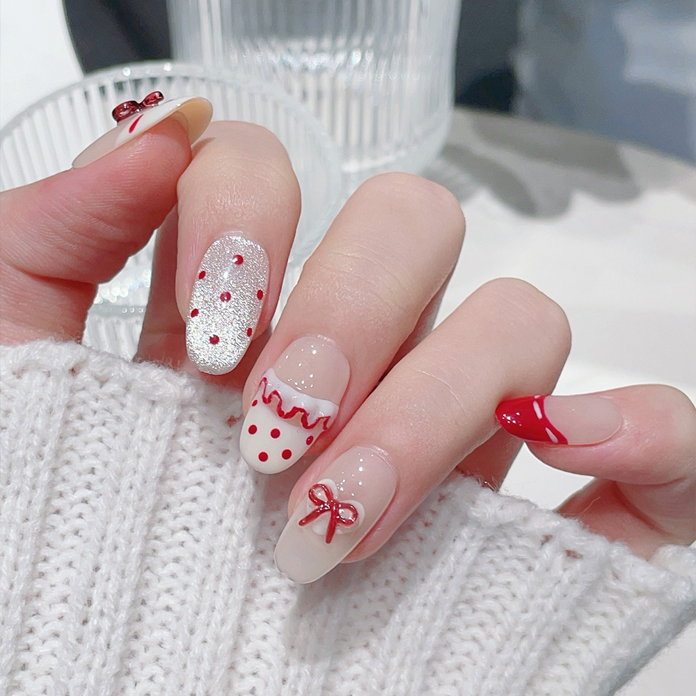 ชุดเล็บปลอมแบบกดติด 10 ชิ้น รู - Nail Art Xs บทวิจารณ์และราคา