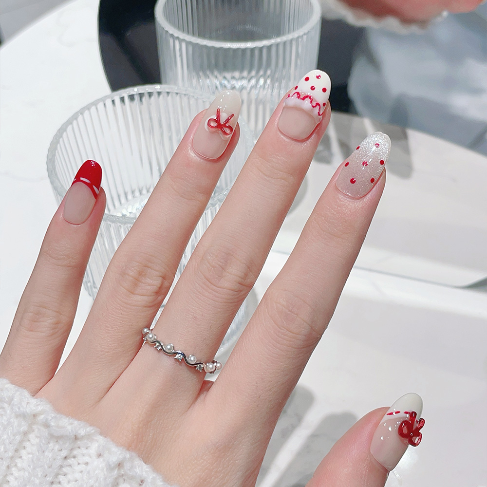 ชุดเล็บปลอมแบบกดติด 10 ชิ้น รู - Nail Art Xs บทวิจารณ์และราคา