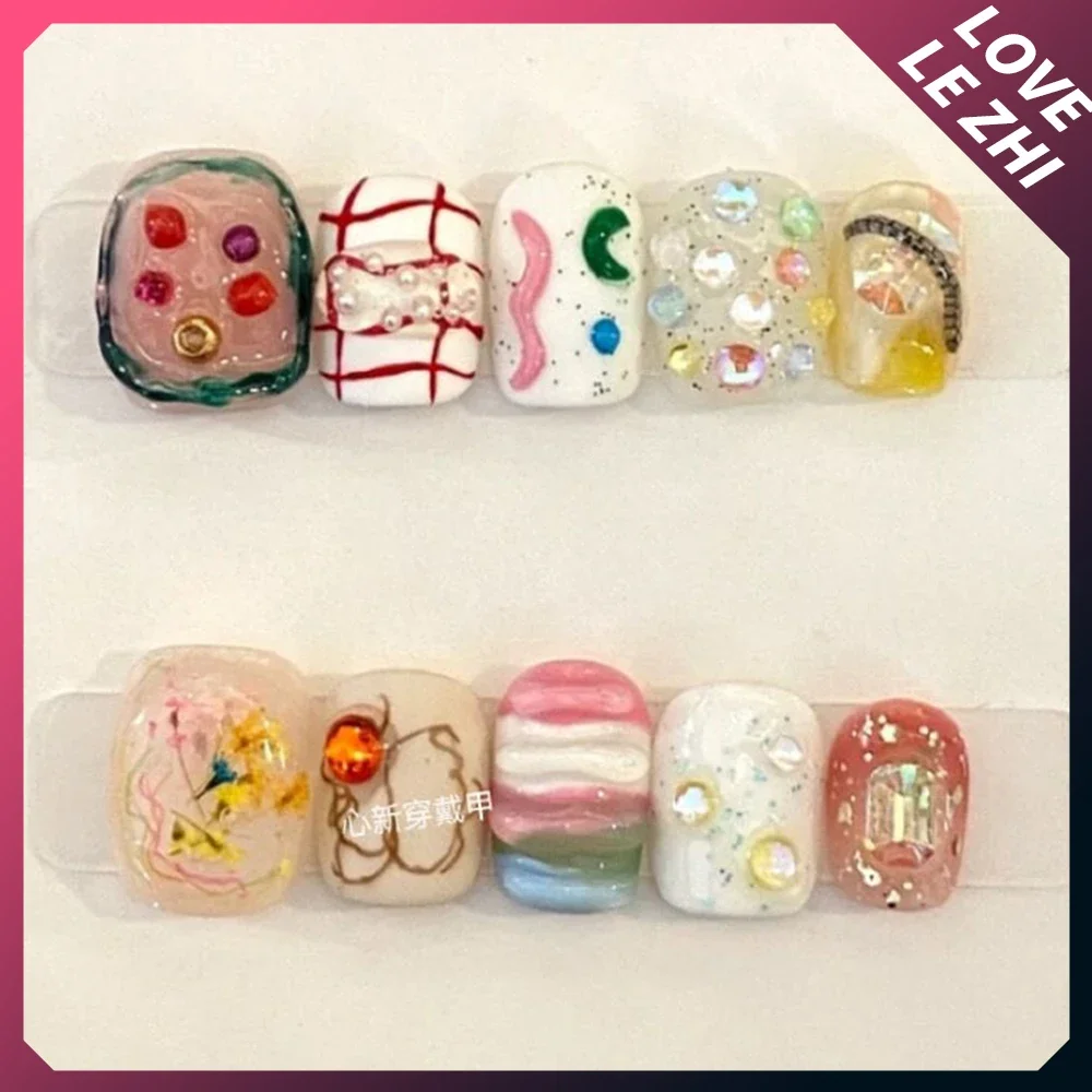 10Pcs DIY ความคิดสร้างสรรค์ตลก - Nail Art Xs บทวิจารณ์และราคา