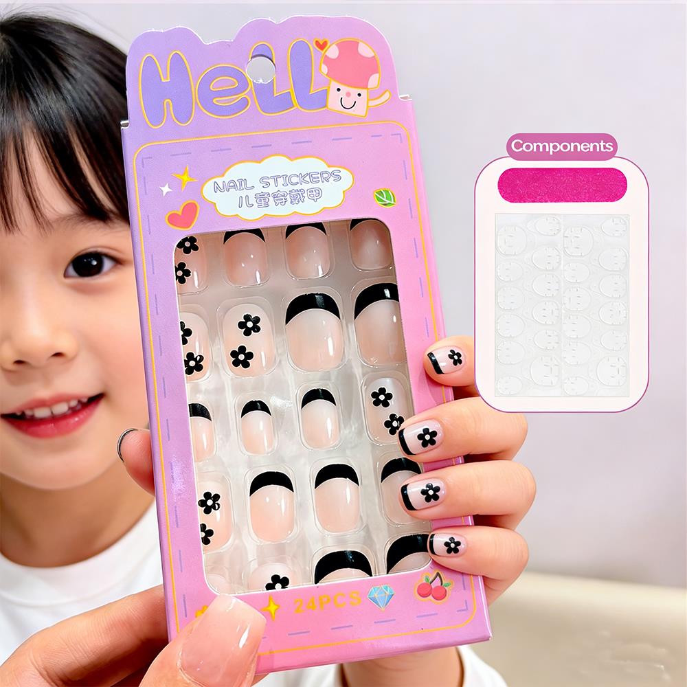 เล็บปลอมเด็กแบบกดติดลายการ์ตูน - Nail Art Press On บทวิจารณ์และราคา