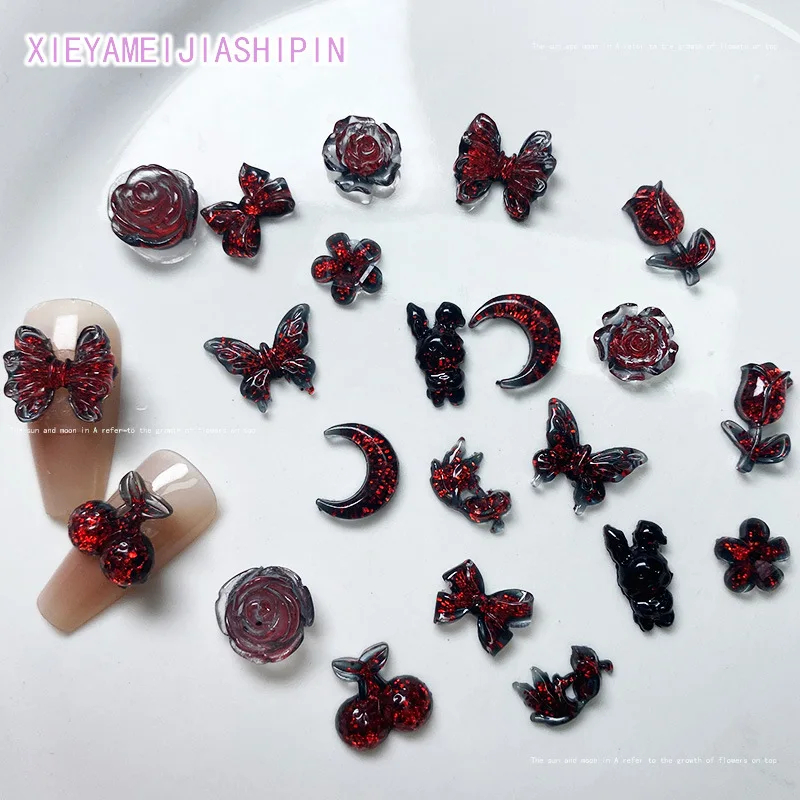 50ชิ้นอุปกรณ์เล็บแวมไพร์ผสมริบ - Nail Art Vampire บทวิจารณ์และราคา