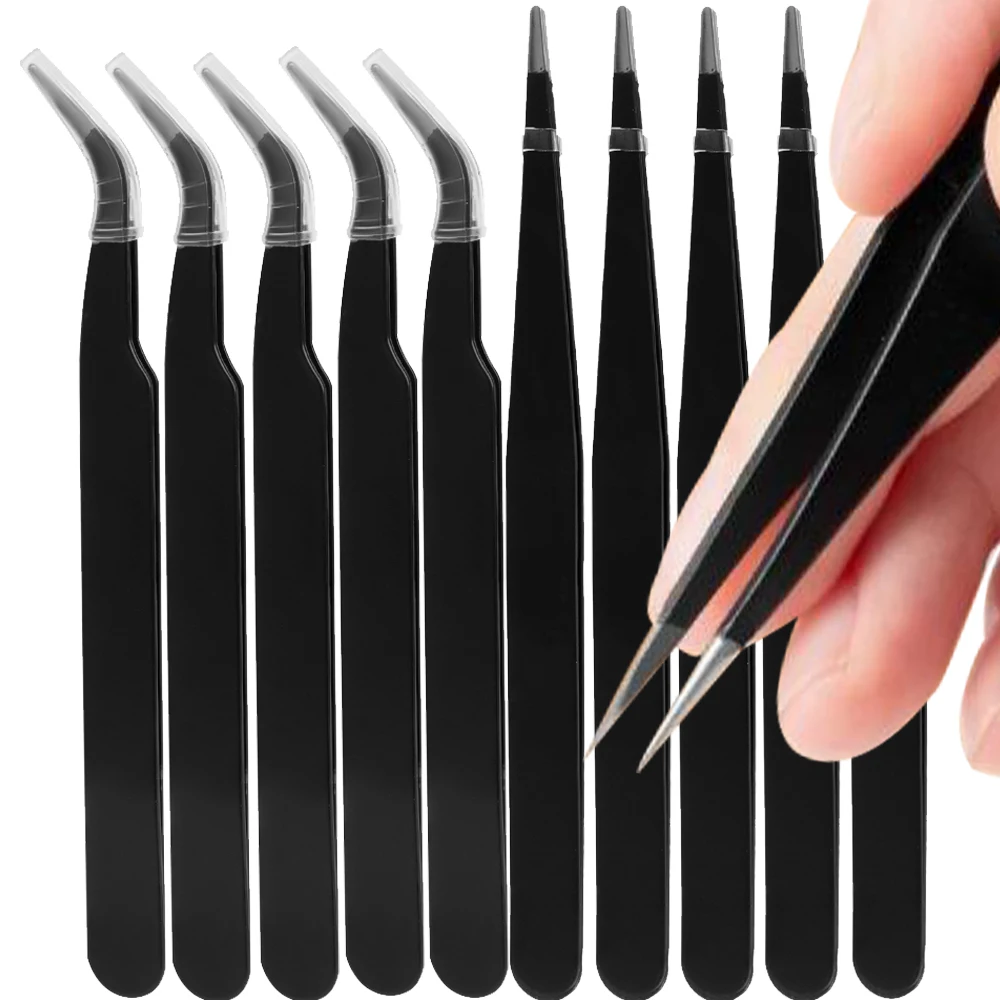 10PCS ปลายโค้ง Eyelash EXTENSI - Nail Extension Form บทวิจารณ์และราคา