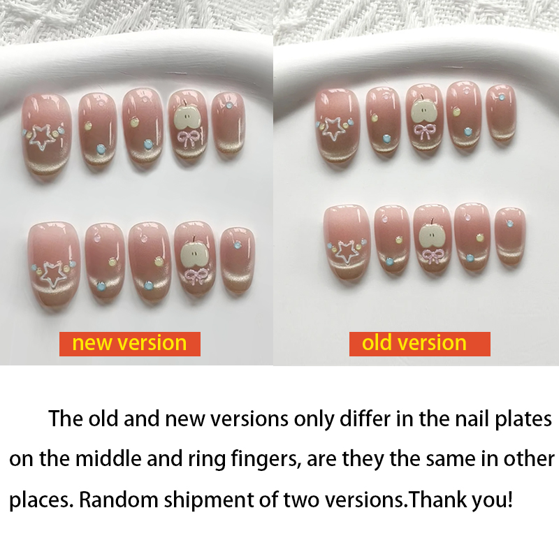 เล็บปลอมลายดาวแอปเปิ้ล 10 ชิ้น - Nail Art Xs บทวิจารณ์และราคา