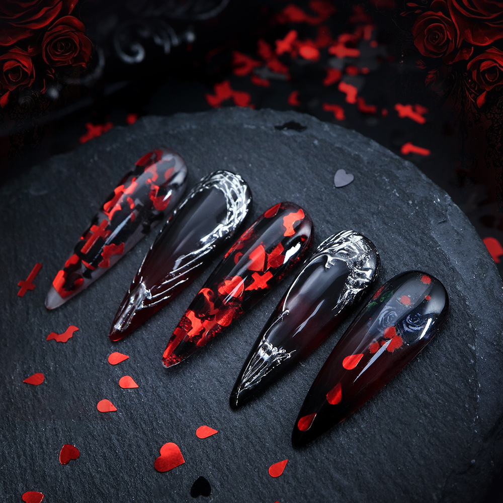 กลิตเตอร์เล็บฮาโลวีน 5 กรัม –  - Nail Art Vampire บทวิจารณ์และราคา
