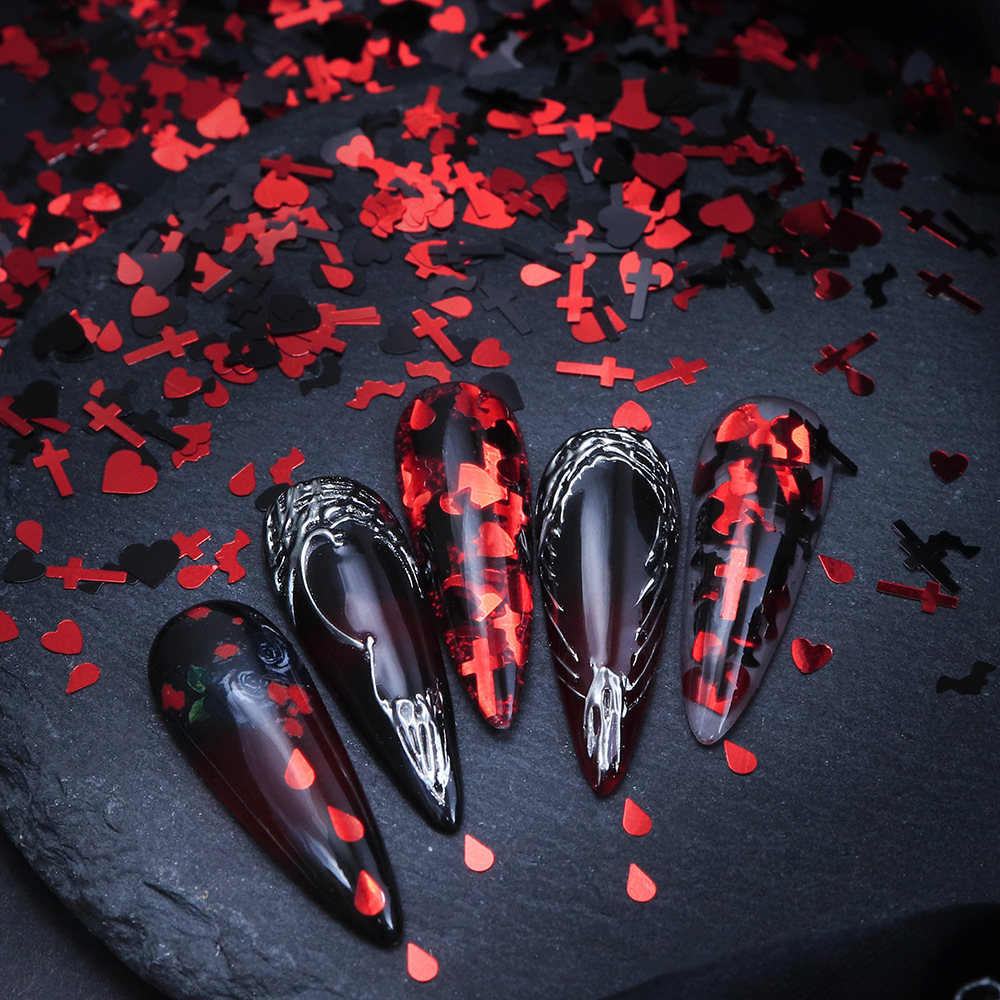 กลิตเตอร์เล็บฮาโลวีน 5 กรัม –  - Nail Art Vampire บทวิจารณ์และราคา