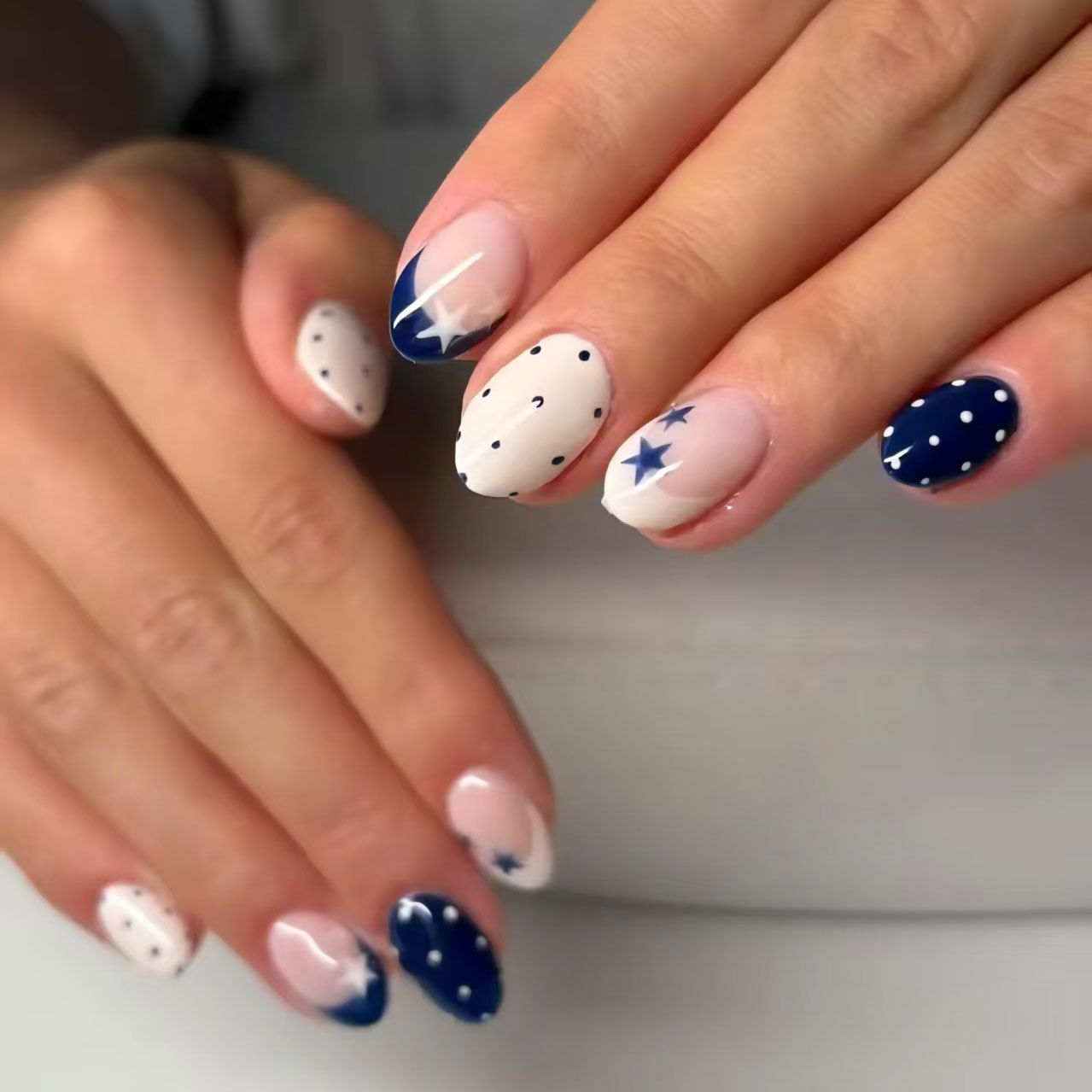 24 ชิ้น เล็บปลอมลายดาวห้าแฉกพร - Nail Art Press On บทวิจารณ์และราคา