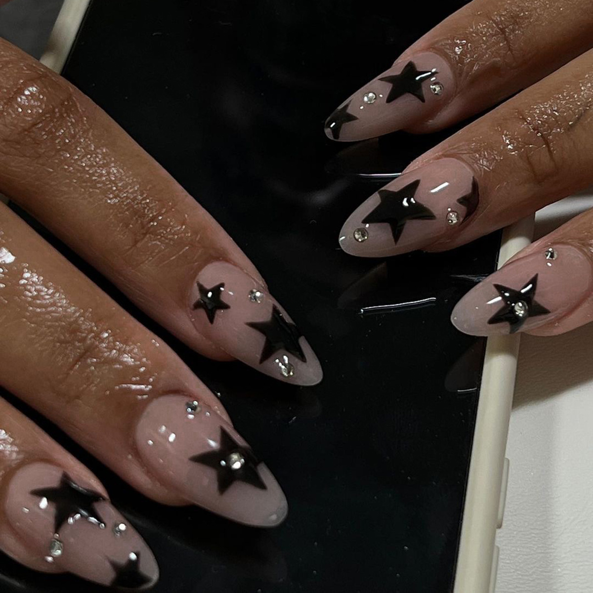 24 ชิ้น เล็บปลอมลายดาวห้าแฉกพร - Nail Art Press On บทวิจารณ์และราคา