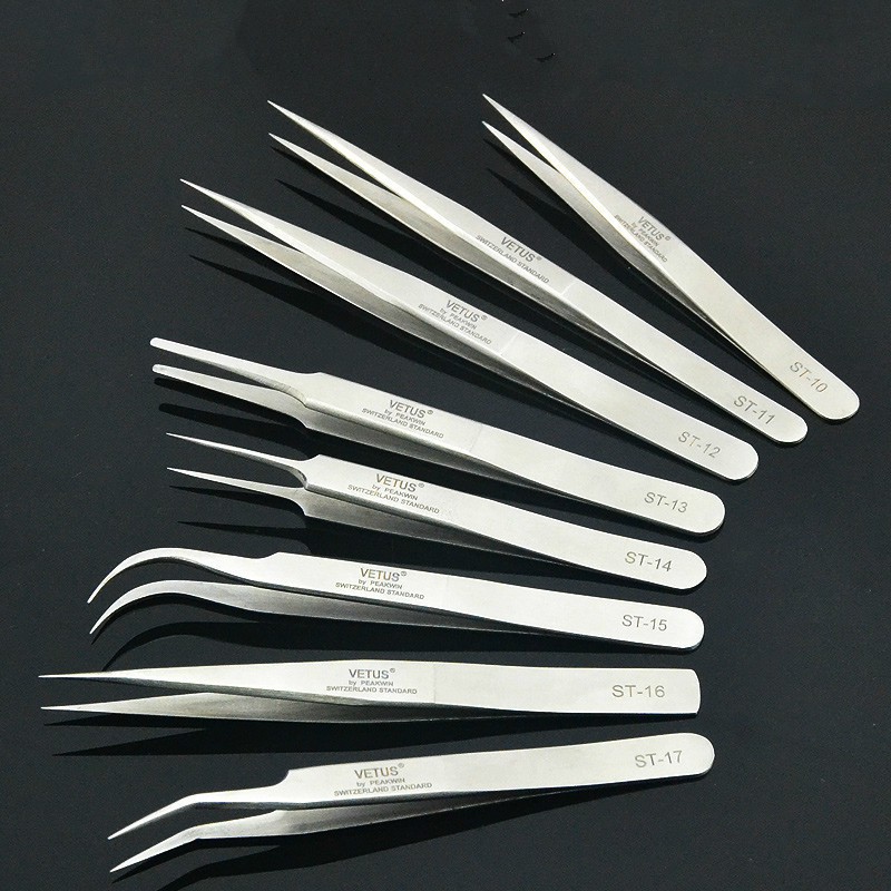 สแตนเลสสตีลขนตาและเล็บแหนบ Pro - Nail Extension Form บทวิจารณ์และราคา