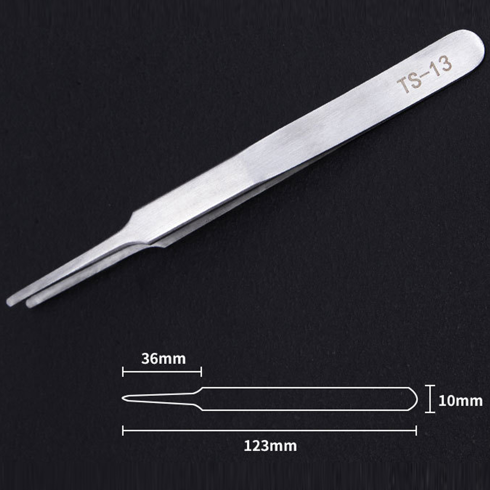 สแตนเลสสตีลขนตาและเล็บแหนบ Pro - Nail Extension Form บทวิจารณ์และราคา