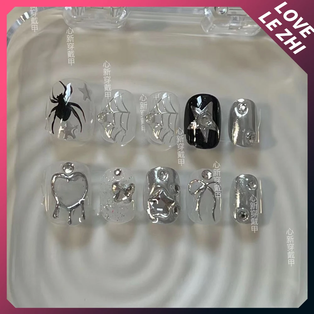 เล็บปลอมแบบกดติดลายแมว น่ารัก  - Nail Art Xs บทวิจารณ์และราคา