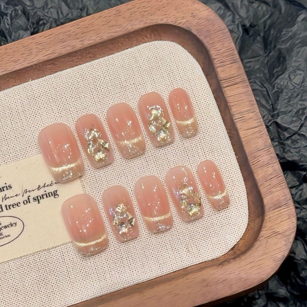 10 ชิ้น เล็บปลอมสไตล์ฝรั่งเศสส - Nail Art Xs บทวิจารณ์และราคา