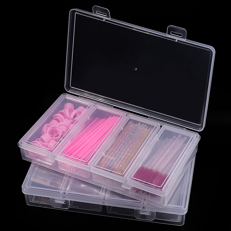 กล่องเก็บของแบบแยกส่วน 4 ช่อง  - Nail Extension Form บทวิจารณ์และราคา