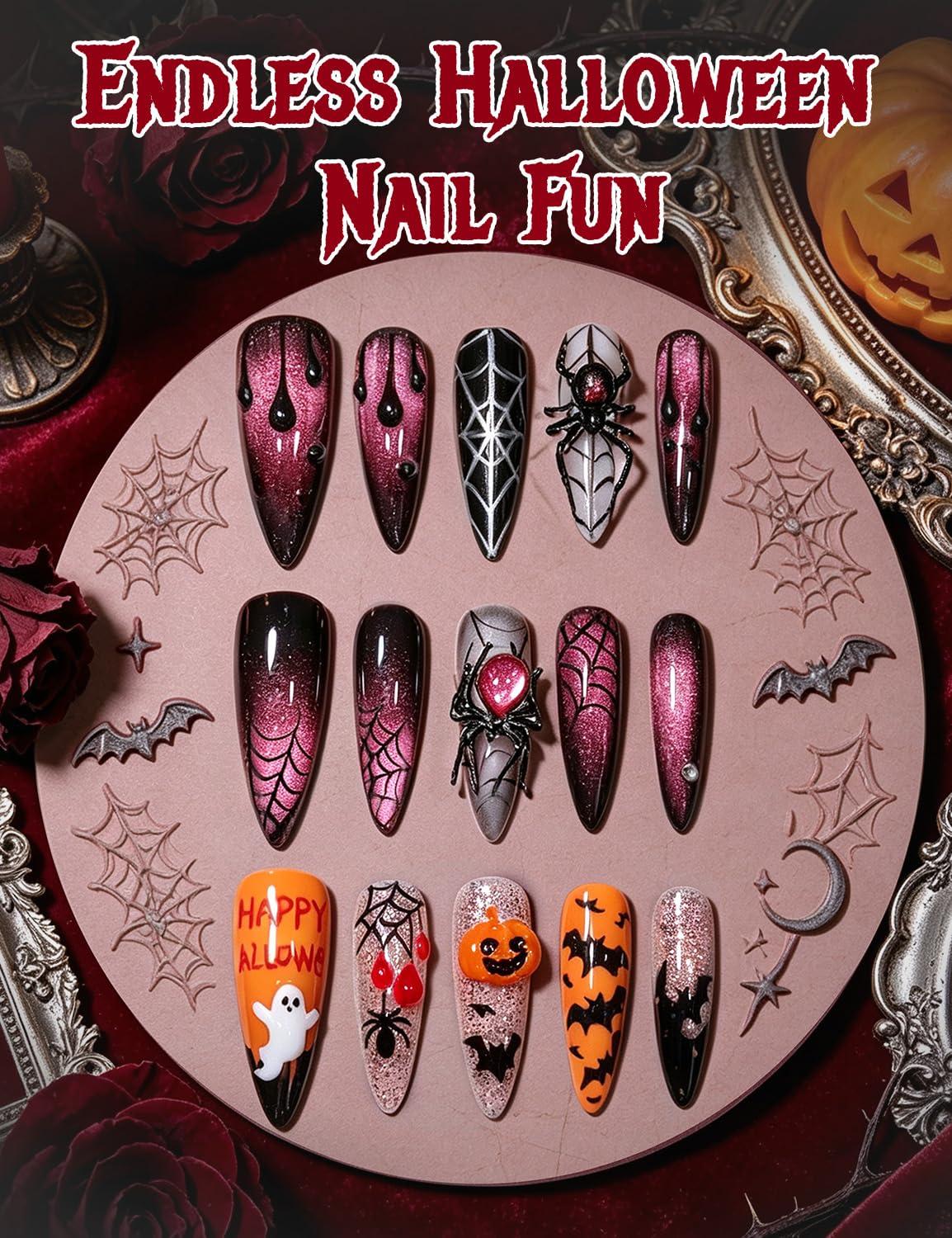บีเทิลส์ เจลทาเล็บ 3D สีขาวลาย - Nail Art Vampire บทวิจารณ์และราคา