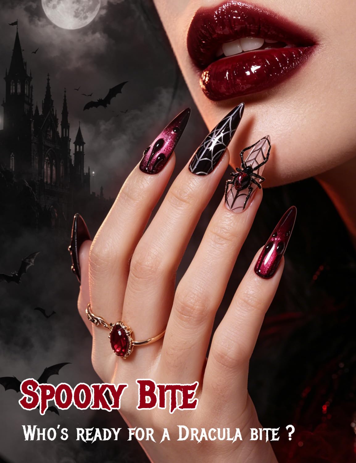 บีเทิลส์ เจลทาเล็บ 3D สีขาวลาย - Nail Art Vampire บทวิจารณ์และราคา