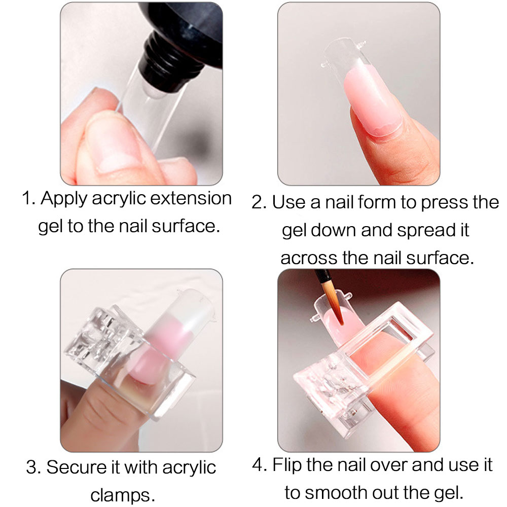 ชุดอุปกรณ์ต่อเล็บอะคริลิคแบบยื - Nail Extension Form บทวิจารณ์และราคา