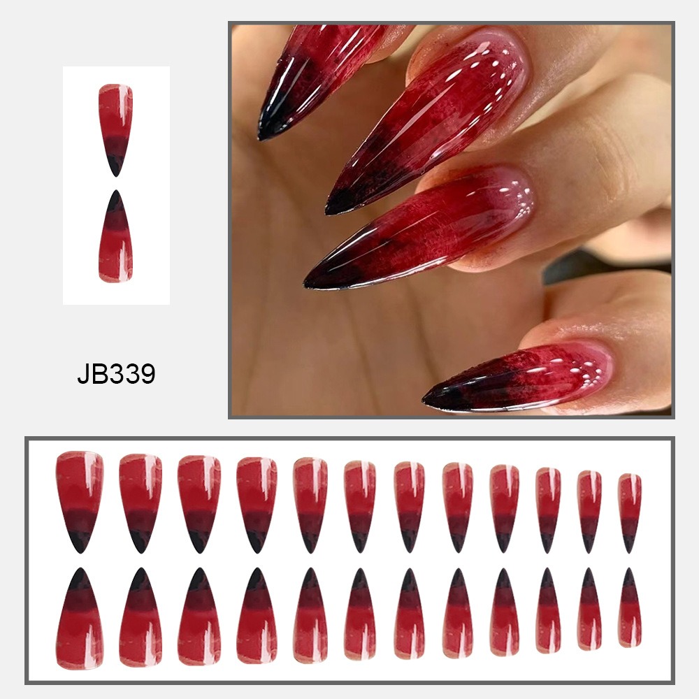 24 ชิ้น เล็บปลอมลายแวมไพร์สำหร - Nail Art Vampire บทวิจารณ์และราคา