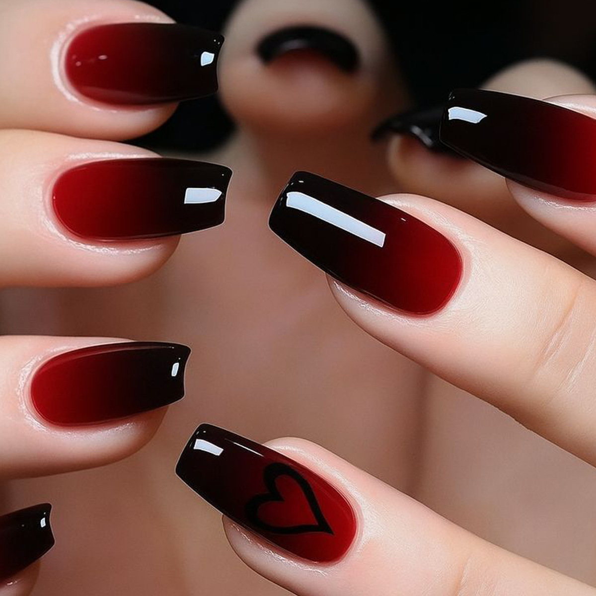 เล็บปลอมแบบสั้น-กลางสำหรับผู้ห - Nail Art Press On บทวิจารณ์และราคา