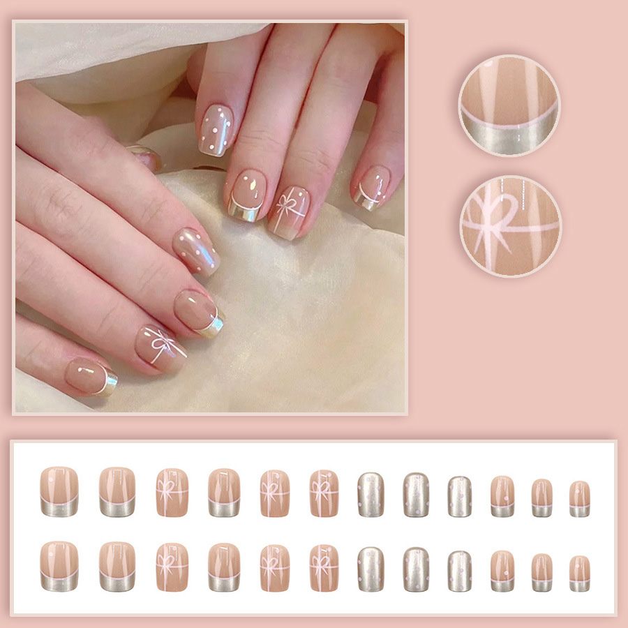 เล็บปลอมทรงสี่เหลี่ยมสั้นสำหรั - Nail Art Xs บทวิจารณ์และราคา