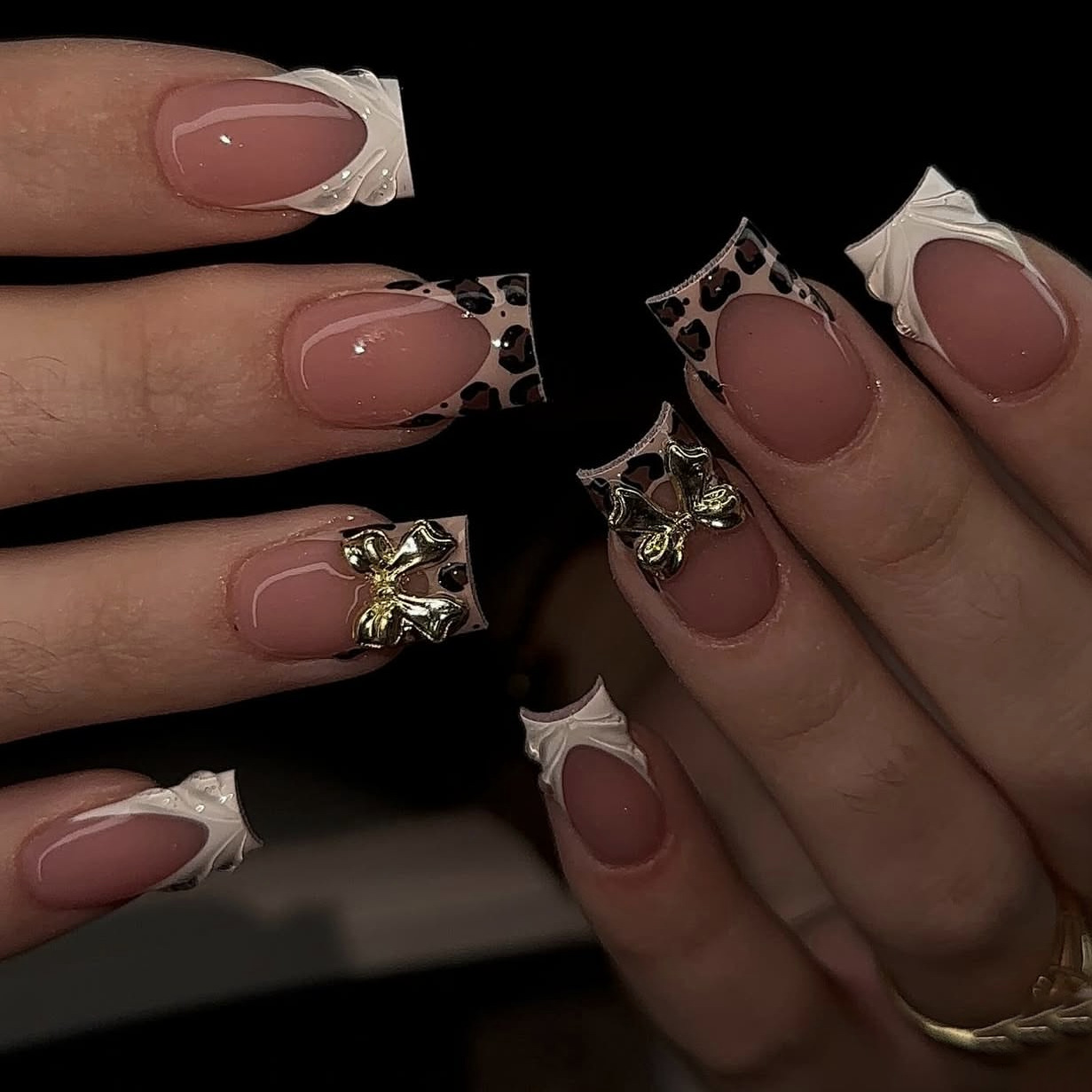 เล็บปลอมทรงเหลี่ยมสั้นสำหรับผู - Nail Art Press On บทวิจารณ์และราคา