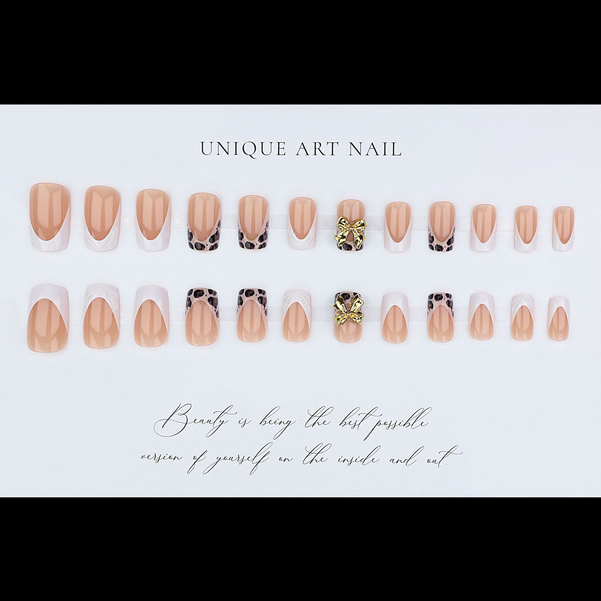 เล็บปลอมทรงเหลี่ยมสั้นสำหรับผู - Nail Art Press On บทวิจารณ์และราคา