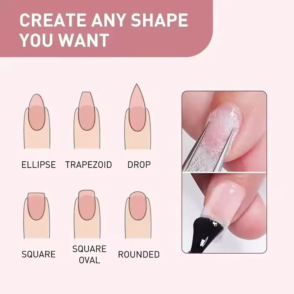 แผ่นใยแก้วอะคริลิคสำหรับต่อเล็ - Nail Extension Form บทวิจารณ์และราคา